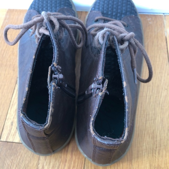 Brown and Black High-Top Women's Shoes - Picture 4 of 7